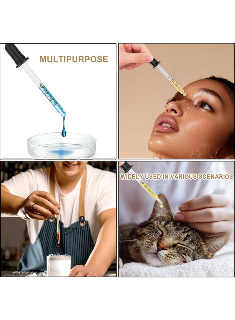 يوجي 20 جهاز كمبيوتر شخصي 1 مل قطرة العين الزجاجية ، ترقية أنابيب الامتصاص الفائقة مع رأس المطاط ، أداة القياس للزيوت ، المختبر ، الحرف ، الطب ، العناية بالبشرة - Image 5